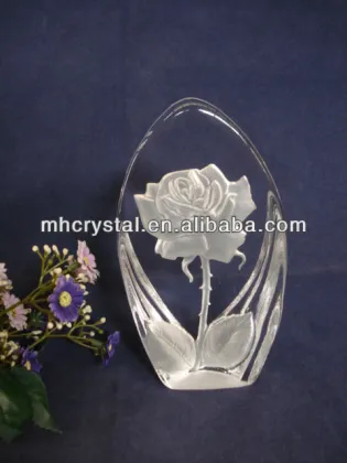 Sculpted Flower crystal Glacier MH-10084