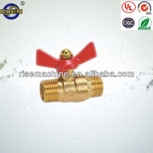 brass sanding&polishing double male thread valve