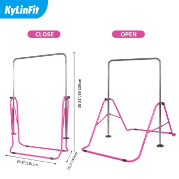 2023 New Design Folding Adjustable Gymnastics Horizontal Bar for Kids