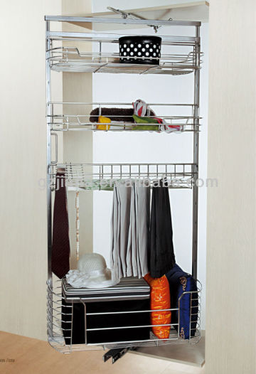 Jayna Revolving Cabinet Metal Garment Storage Rack