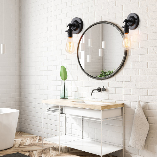 Adjustable Angle Metal Wall Lamp for Bathroom