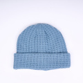 Waffle Plaid Jacquard Knitted Beanie