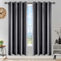 Solid color Thermal Insulated Blackout Eyelet Curtains