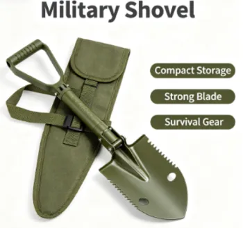 Emergency Engineer Shovel Folding Survival Spade with Pouch