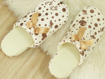 girls short plush house slippers