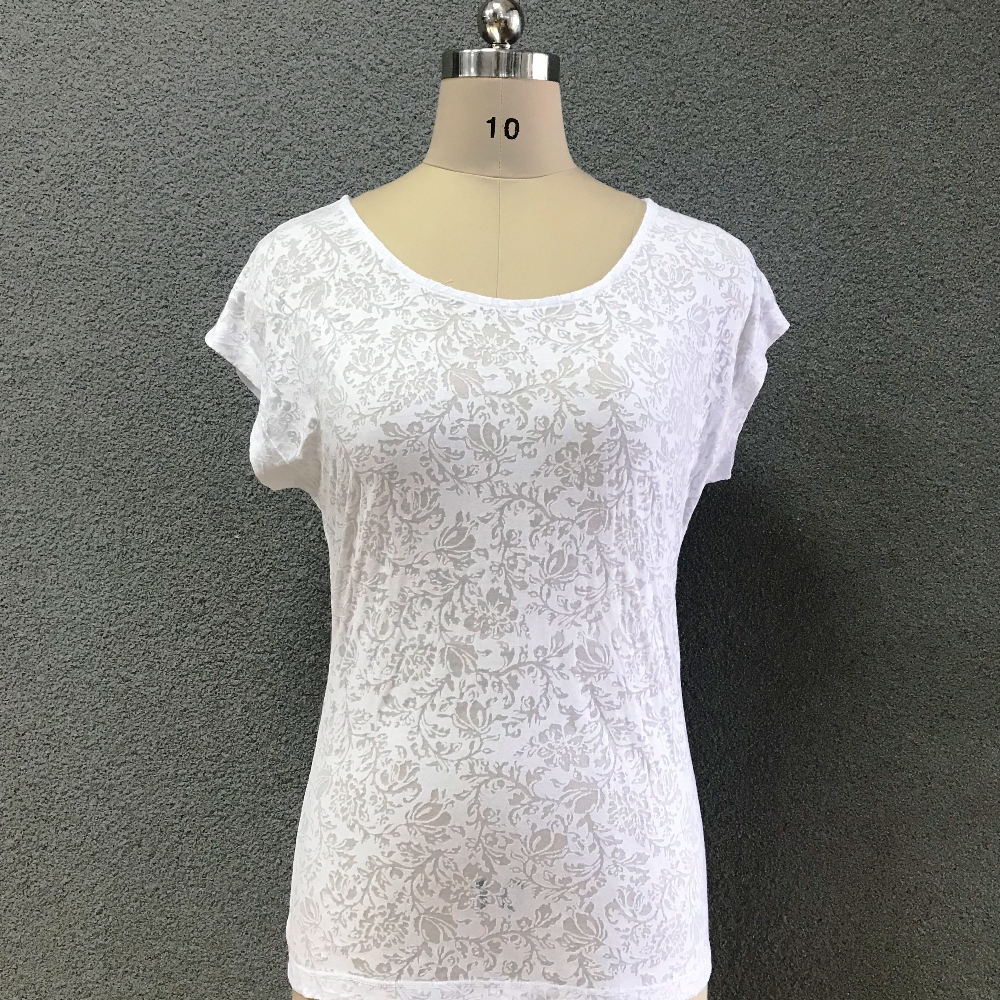 Women's cotton fashion printed knitted top