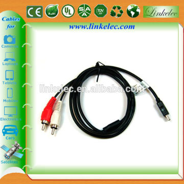 High quality shenzhen audio cable 1m 2m 3m 5m usb to rca cable for tv
