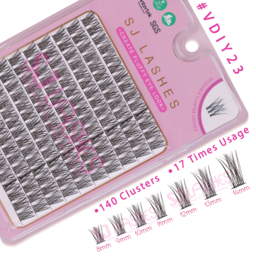 Cluster Segmented DIY Eyelash Extension Kit with Thin Band and Custom Eyelash Boxes