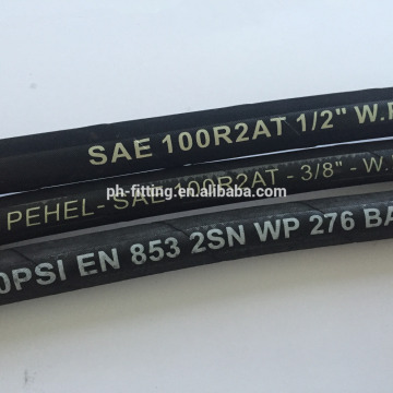 oil resistant two wire braid 1.5 inch rubber hose