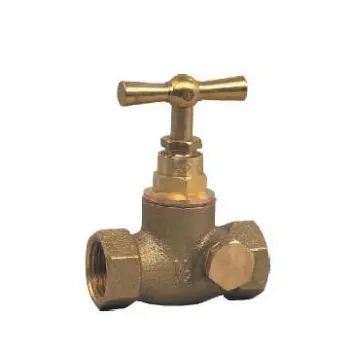 Brass robinet  FF stop cock /stop valve with drain plug