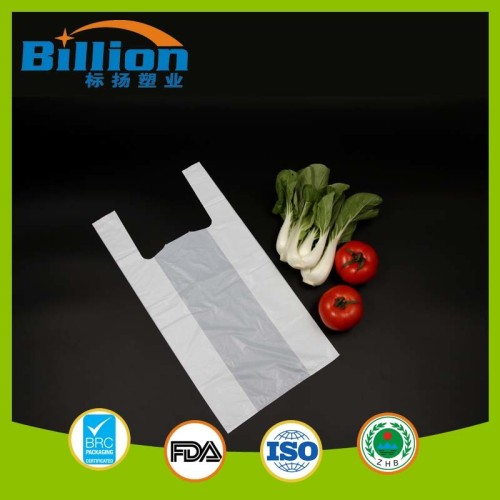 Degradable Biodegradable Produce Roll Plain White Plastic Commercial Packaging Bag