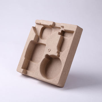 Eco-friendly recycled paper pulp molded packaging inner tray