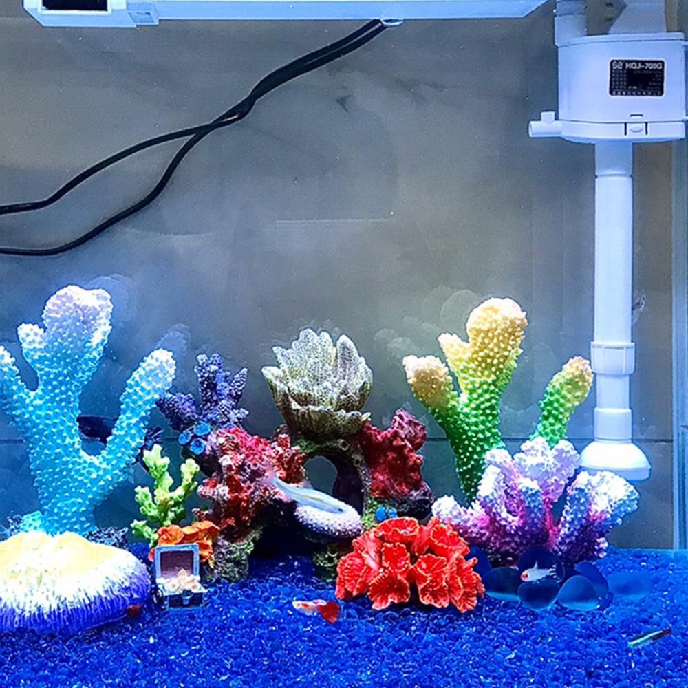 Colorful Resin Aquarium Artificial Coral Reef Decoration Fish Tank Coral Stone Landscape Ornament Tool Aquarium Ornament