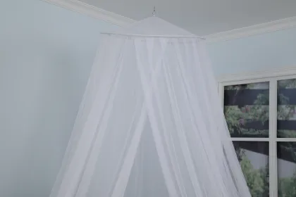 Elegant Round Lace Umbrella Curtain Bed Canopy