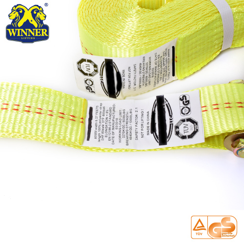 High Quality Polyester Ratchet Tie Down Strap With Hook