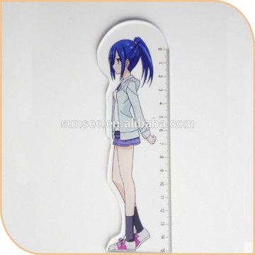 customized Acrylic ruler with UV printing for kids design