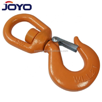 H322 Painted Drop Forged Lifting Hook - Carbon Steel or Alloy Steel, US Type Swivel Hook