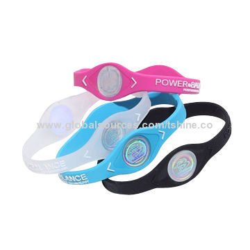 Energy Silicone Bracelet, Available in Various Colors
