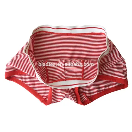 Hot sale bamboo men boys underwear young boys underpants strip boxers high fashion strip underwear