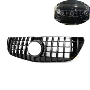 Vito Grill and Front W447 Exclseory Pumper Grille لـ Mercedes Benz V Class Vito V260 V250 (2016-2019)
