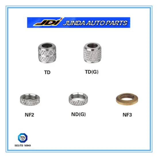Top nut & rim nut for tire valve