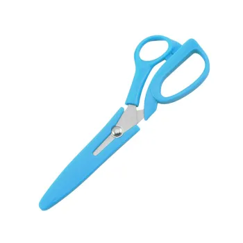 Factory Direct 8 Inch Plastic Handle Tailor Scissors with Cover - Ideal for Home, School, and Stationery Use