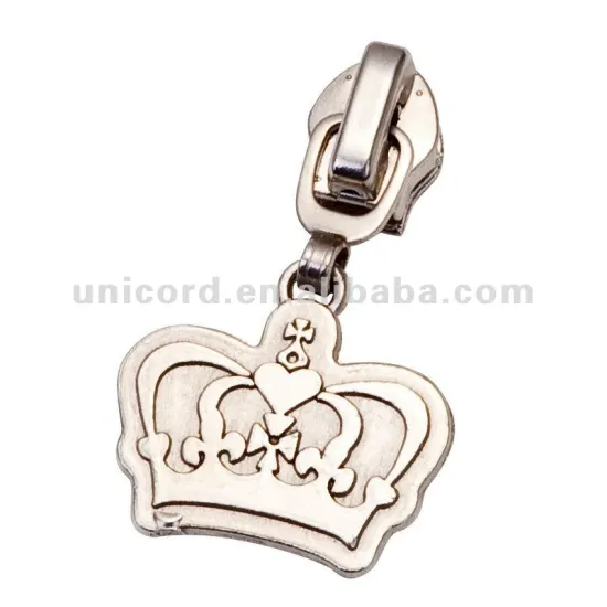 Fashion Decorative Slider for Nylon Zipper Auto Lock