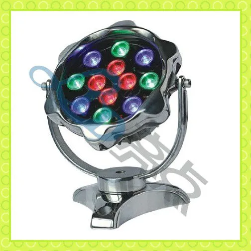Top quality 12w rgb round IP68 led underwater fishing light