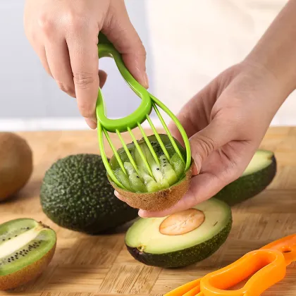Portable Avocado and Fruit Slicer - Kitchen Tool for Avocados, Kiwis and Vegetables