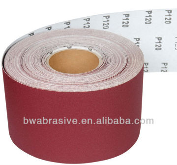 aluminum oxide abrasive paper roll for velcro disc