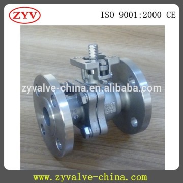 2PC ASME 150LB Flanged Ball valve with Mounting Pad