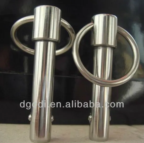 custom made stainless steel spring ball pin