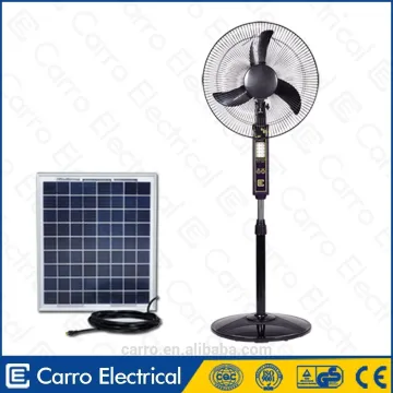 Carro Electrical 16inch 12v 15w solar fan with lights DC-12V16B