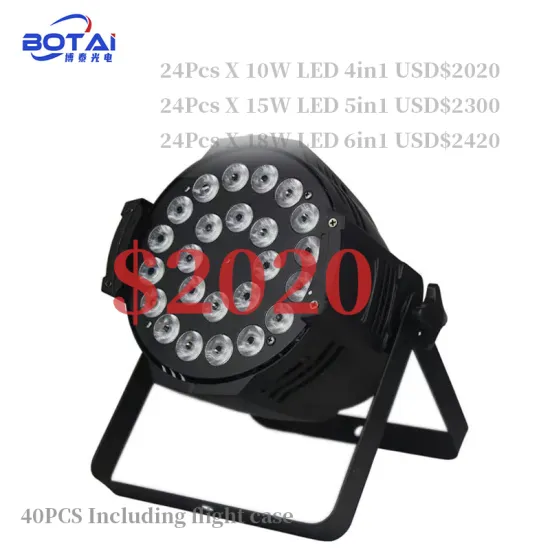 18x10W RGBW 4in1 Outdoor Waterproof Disco DJ LED Par Stage Light Equipment
