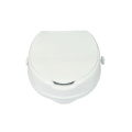 White Plastic 4-Inches Raised Toilet Seat With Lid