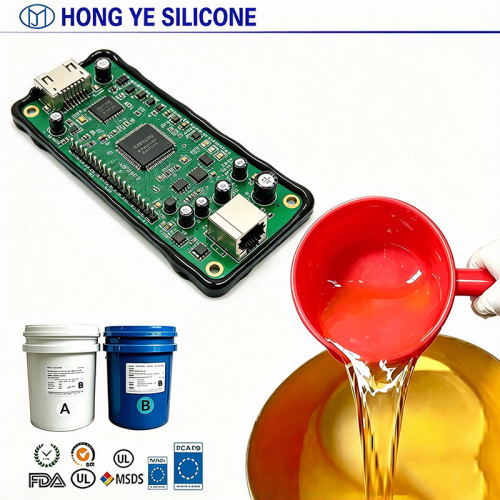 Silicona para rellenar electrónica de baja fuga