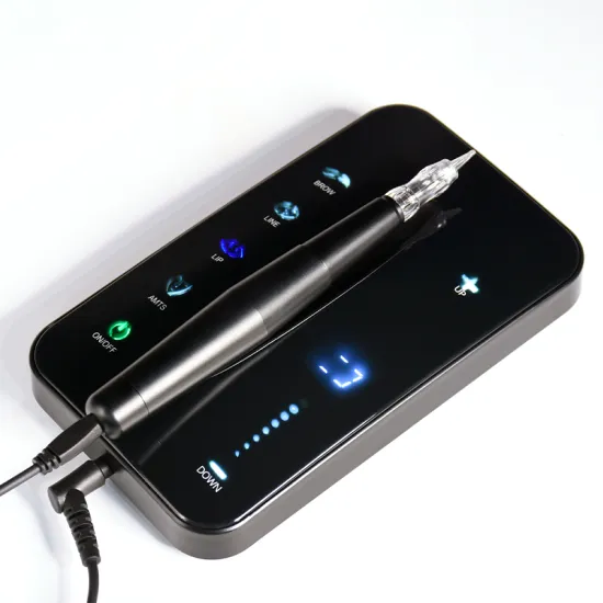 Factory Wholesale Black Shiny Microblading Machine for Professional Eyebrow Tattooing
