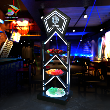 Luminous Fruit Rack - Multi-Level Snack Dish with LED Lighting