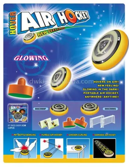 Glowing Air Hover Hockey Set