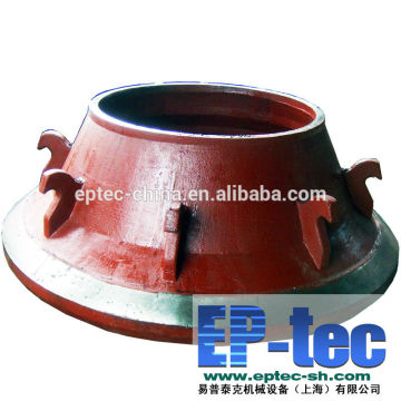 High mangnese steel cone crusher Casting Cone Concave/bowl liner