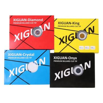 High Quality Xiguan Billiard Pool Cue Tips in 11mm, 12mm, and 14mm Sizes - For Sale