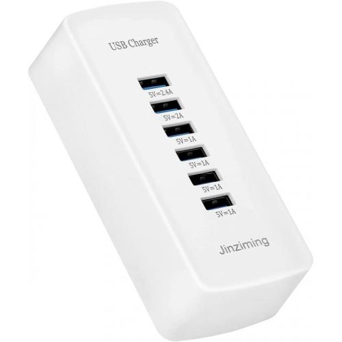 Chargeur USB multifonctionnel 30W Smart 6 ports