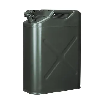 Portable Galvanized Diesel Fuel Tank Jerry Can with Holder for 4x4 Offroad Camping