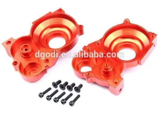 color anodized cnc machining aluminium gearbox housing