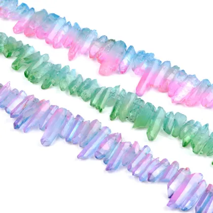 Duotone Crystal Column Beads - Bradley Beal Murano Charm Jewelry Making