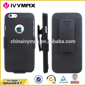 Combo clip holster for iphone6 hard pc back cover case