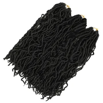 Pre Looped Faux Locs Crochet Braids Faux Locs Crochet Braid Goddess 100% Premium Fiber Synthetic Hair African Roots Locs Hair