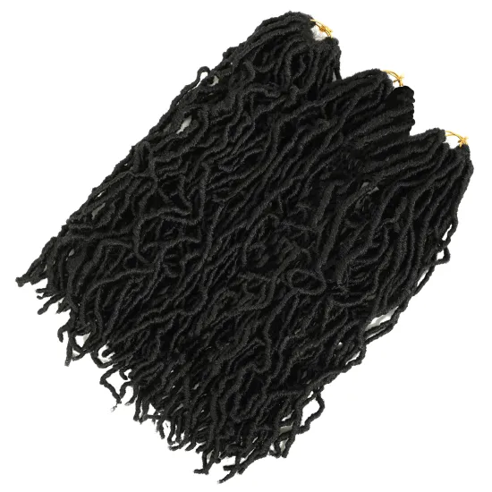 Pre Looped Faux Locs Crochet Braids Faux Locs Crochet Braid Goddess 100% Premium Fiber Synthetic Hair African Roots Locs Hair