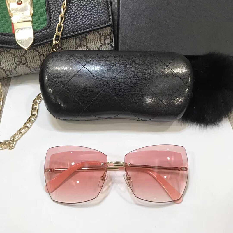 Rimless Sunglasses Square