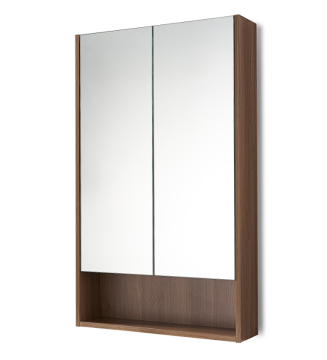 Modern wall hung Melamine shaving cabinet with shelf
